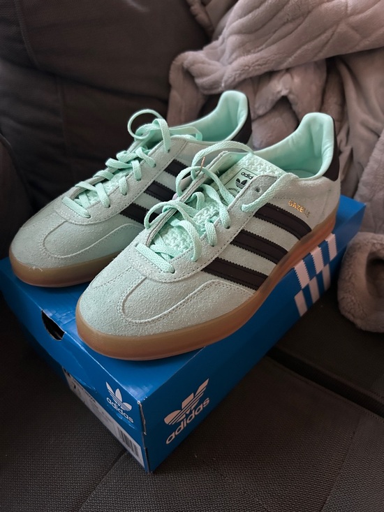 adidas Other - adidas mint green 7.5 Gazelle Indoor Shoe Box with Trefoil Logo NIB